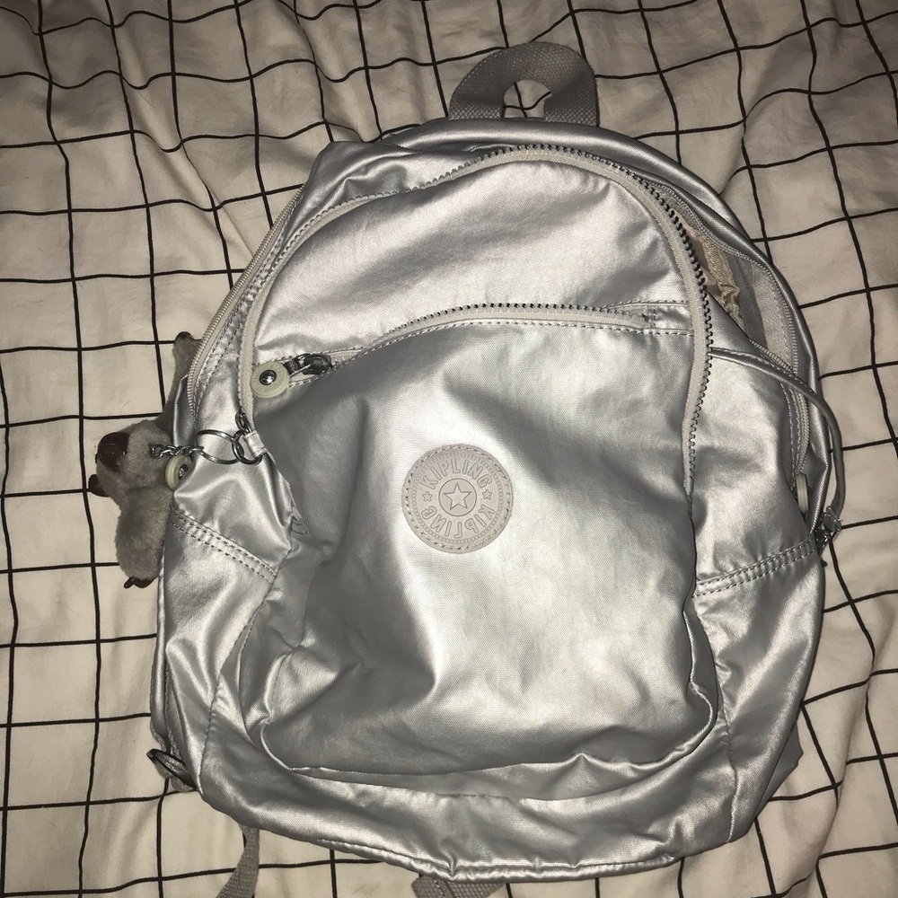 Silver backpack